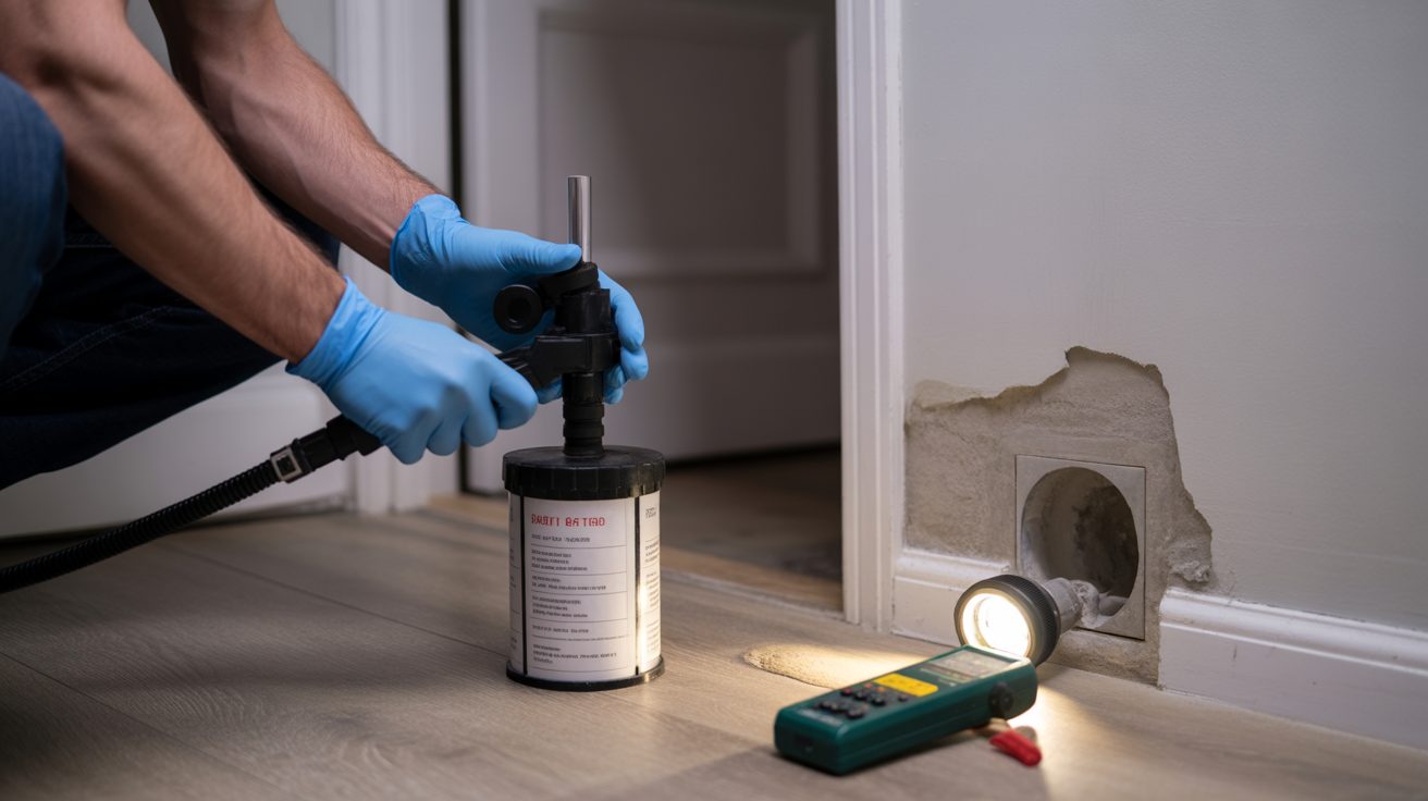 Air sampling during a mold inspection in a Salt Lake City home